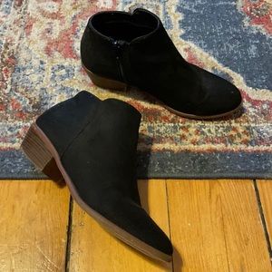 Black Zip Up Booties